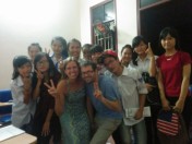 Our teenage English class in Hanoi, Vietnam.